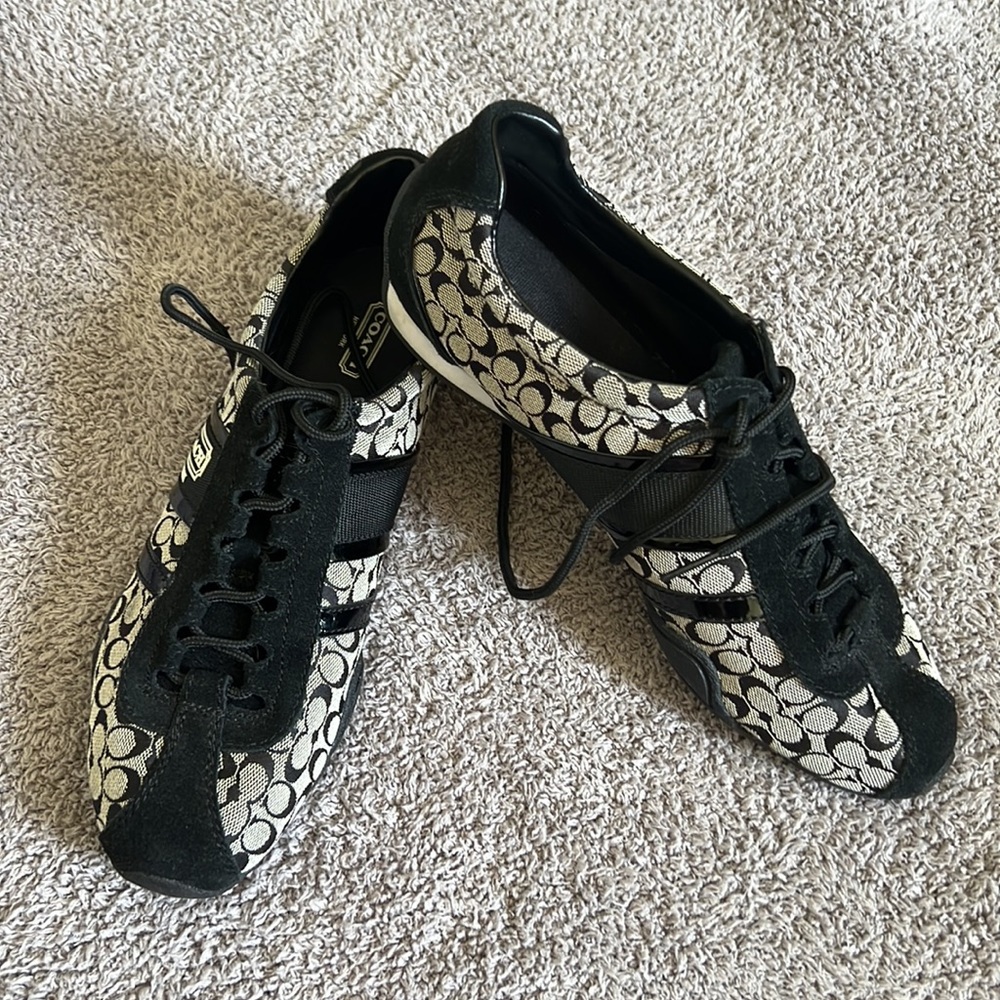 Coach Remonna Signature Jacquard Suede Sneakers - Picture 2 of 7